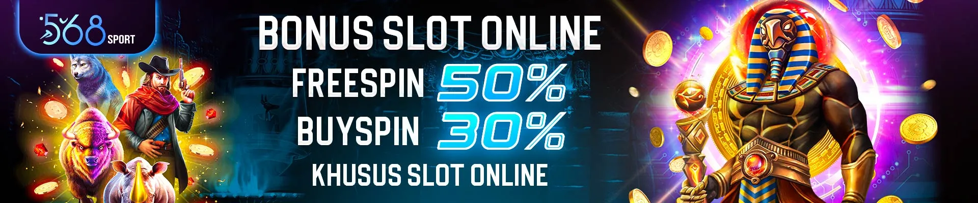 568sport 🎰 Bonus Extra 50% Freespin & 30% Buyspin Slot Online 🎰